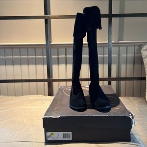 Enzo Angiolini Black Suede Earandies Boots